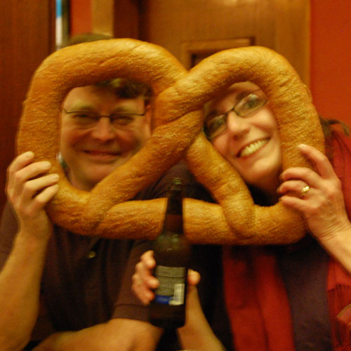 Giant pretzels: bringing friends closer together